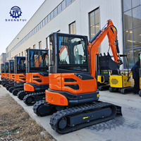 Mini-excavatrice 2,5 tonnes avec moteur Kubota certifié CE EPA, nouvelle pelle sur chenilles 2 tonnes 1 tonne, mini-excavatrices agricoles compactes, livraison gratuite