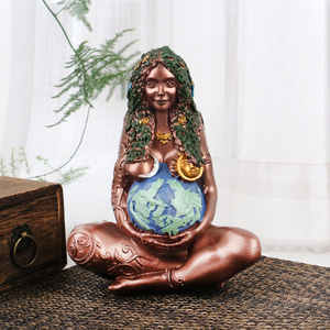 Statue de <span class=keywords><strong>Gaia</strong></span> millenium en polyrésine, Statue d'art pour <span class=keywords><strong>mère</strong></span> terre déesse Statue <span class=keywords><strong>mère</strong></span> de la terre, vente en gros - Product Image 6