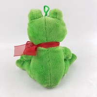 Porte-clés grenouille en peluche mini doux en gros, pendentif breloque de sac en forme de poupée animal en peluche Kawaii, cadeau pour enfants