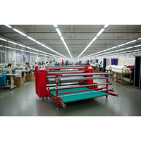 Machine de découpe de tissu semi-automatique Calandra 1000W 380V, équipement textile industriel avec composant moteur pour la fabrication de vêtements