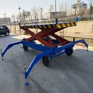 Cina Top 4m 6m 8m 10m 12m 14m 16m 8m ponsel listrik Manlift mengangkat gunting Platform mengangkat medan kasar - Product Image 3