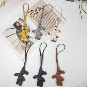Cartoon Teddy <b>Bear</b> Charm <b>Cute</b> Bag Funny Lucky Pu Leather Handbag Pendant - Product Image 1