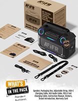 Enceinte Bluetooth d'extérieur en gros 160W, basses puissantes, robuste, étanche IP67, autonomie 24h, appairage sans fil TWS, enceintes portables