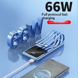 Batería Externa de Carga Súper Rápida Transfronteriza de 66W con Polímero de Litio-Ion, Carcasa de ABS, Ultra Gran Capacidad de 20000mAh Integrada - Product Image 4