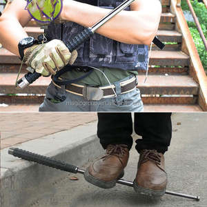 Factory sale Heavy Duty Foldable Stainless Steel Rod with Rubber <b>Grip</b>, Suitable for Industrial or Outdoor Use Hiking <b>Pole</b> - Product Image 5
