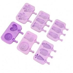 Moldes para helados de silicona reutilizables sin BPA para niños, molde para helados con palo para helado personalizado - Product Image 1