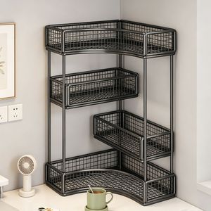 Wire <b>Basket</b> <b>Corner</b> Storage Rack Multi Layer Metal Organizer For Bathroom Bedroom Dressing Table - Product Image 1