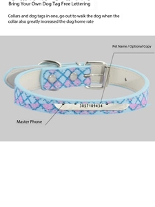 <span class=keywords><strong>Collar</strong></span> clásico para mascotas, placa de identificación personalizada, acolchado suave, ajustable, impermeable, duradero, de cuero, collares para perros con hebilla de Metal para mascotas - Product Image 6
