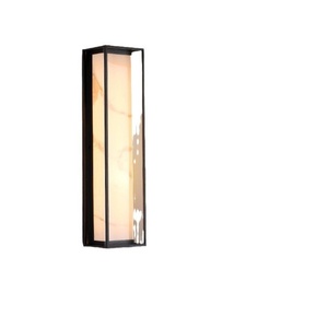 Applique murale LED extérieure moderne en fer 14 pouces double abat-jour anti-UV 24W lumière de porche blanc chaud - Product Image 1