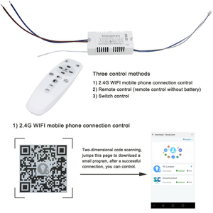 Smart 2.4G LED <strong>Light</strong> Source Surface for <strong>Remote</strong> <strong>Control</strong> Chandelier Ceiling <strong>Light</strong> Controller with Aluminum Construction Office Use - Product Image 4