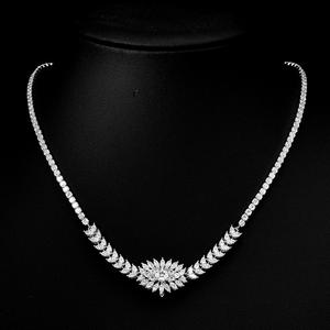 Nueva joyería de moda de lujo, collar de plata esterlina, traje de zircornia cúbica, regalos de boda, fiesta para mujer - Product Image 1