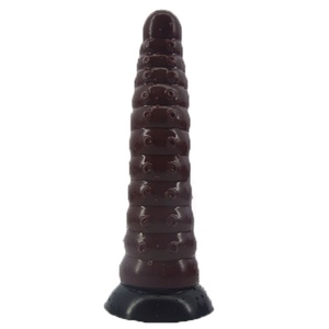 FAAK-G121 Silicone Lifelike <b>Dildo</b> Female Masturbation Device Private Parts Massage Stick Sex Toys Lifelike Caterpillar <b>Dildos</b> - Product Image 2