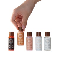 Vente en gros de petites bouteilles vides en plastique pour hôtel, gel douche, shampoing et après-shampooing