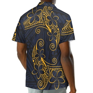 Camicie hawaiane polinesia per gli uomini Vintage camicia <span class=keywords><strong>Aloha</strong></span> Custom Button Up camicie <span class=keywords><strong>Hawai</strong></span> abbigliamento all'ingrosso - Product Image 5