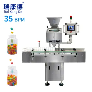 8 Slide Automatic Softgel Pill Bottling Counter 8 Track Capsule Tablet Counting Machine
