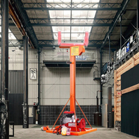 Machine de levage en acier, câble métallique, élingue, charge de 300kg, élévateur de service AC, acier renforcé de 4.9m pour montage d'unité de plafond
