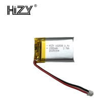 MSDS 可提供 HIZY 102535 3.7V 1000mAh 3.7Wh 聚合物锂离子电池 内置 PCM 保护 500 次循环 12 个月保修 全球适用