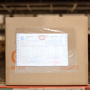 Etiqueta de lista de envío autoadhesiva de plástico transparente JLL, bolsa de sobre de lista de embalaje de mensajería de papel Kraft con bolsillo para uso de velas - Product Image 6