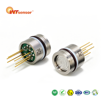 Sensor de Presión de Silicona de 15 mm, Lleno de Aceite, Aislado, de 1.6-60 MPa, Alta Presión, Calibrado, Precisión de 0.2% FS, Precisión en mV
