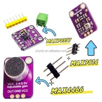 Amplificador de Micrófono Electret MAX98357 MAX4466 MAX9814, Módulo Amplificador de Audio Estable MAX9814 Compatible con ESP32 Raspberry Pi