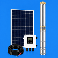 Pompe à eau solaire 3YII de 3 pouces, pompe submersible pour puits profond, avec contrôleur MPPT intégré pour l'irrigation