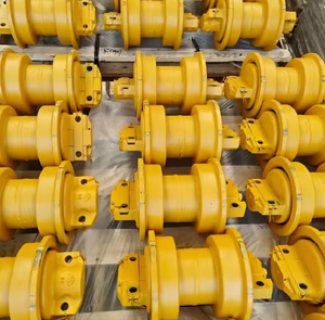 Rouleau de chenille D65 de qualité OEM, à simple bride, pour chenilles de bulldozer Komatsu, noir/jaune, en stock - Product Image 5