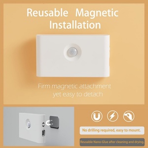 <b>LED</b> Cone Wall Lamps with <b>USB</b> Rechargeable <b>Light</b> <b>Lights</b> Sensor Girls Beside Lamp for Bedroom Bedside Wall Mounted - Product Image 4