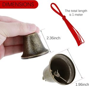 Vintage bò chuông ngựa Cửa Treo cừu chăn thả vàng bạc nhiều màu chuông gia súc mộc mạc trang trại chó lạc đà - Product Image 6