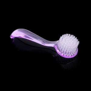 Brosse professionnelle de lavage de poussière d'art d'ongle brosse de nettoyage de maquillage à tête ronde outils de manucure et de pédicure - Product Image 4