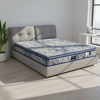 Matelas double ergonomique mousse mémoire gel pro ultra confortable, technologie fraîcheur, installation simple