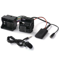 Adaptor Aux-in mobil kompatibel dengan Bluetooth, panggilan bebas genggam, adaptor AUX musik 5.0 kompatibel dengan Bluetooth untuk Ford Mondeo MK3 MK4