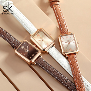 Reloj de Pulsera de Cuarzo con Correa de Cuero Marrón de Alta Gama para Mujer, Estilo de Celebridad de Internet - Product Image 2