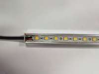 Barre lumineuse LED SMD 5050, 12V, 14.4/7.2W, étanche IP68, profil en Aluminium, ruban de lumière rigide, rvb