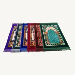 Portable islamic adult arabic sejadah carpet rug mat
