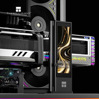 Thermalright Black GPU Bracket LCD 4.58 Inch Layar Sekunder Dukungan Kartu Grafis GPU