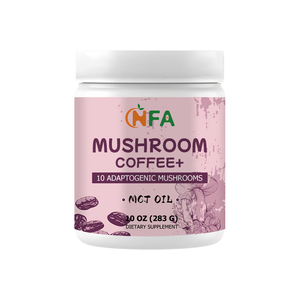 OEM ODM <b>Mushroom</b> <b>Coffee</b> Powder with <b>Mushroom</b> Blend Instant Arabica <b>Coffee</b> Support Gut Brain Health Energy Immunity Focus Mood - Product Image 1