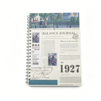 Carnet A4 à spirale double avec pages à rotation fluide et services personnalisés, 80 feuilles, couverture souple, idéal comme cadeau