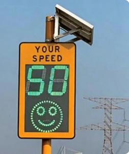 Señal de Velocidad con Radar Solar, de Aluminio, Impermeable, con LED y Cara Sonriente, para Carreteras y Escuelas - Product Image 4