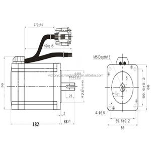 12N.m <span class=keywords><strong>86hse12n</strong></span> NEMA 34 lai vòng khép kín động cơ bước và trình điều khiển DL86 kỹ thuật số <span class=keywords><strong>Stepper</strong></span> Drive cho máy in 3D - Product Image 5