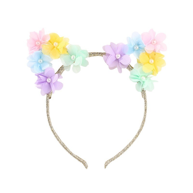 Bandeau fleur d'oreille de chat