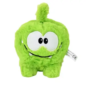 厂家批发高品质割绳毛绒玩具糖果怪物娃娃卡通绿色青蛙毛绒娃娃