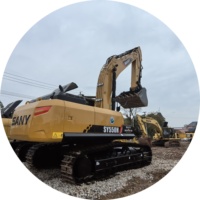 Excavatrice sur chenilles géante SANY SY550H de 55 tonnes d'occasion pour l'exploitation minière et les travaux d'infrastructure lourds