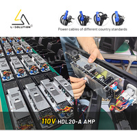 Module amplificateur HDL20 700W/1400W 5Hz-20kHz 8006 110V-265V préréglé pour amplificateurs de haut-parleurs de subwoofer Line Array
