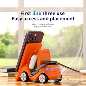 <span class=keywords><strong>Cargador</strong></span> Inalámbrico 3 en 1 para Múltiples Dispositivos, Bobina Móvil con Sensor Automático, Carga Rápida de 15W, con Reloj y Luz para Dormitorio - Product Image 6