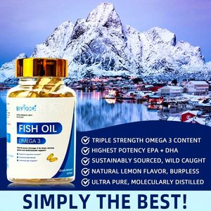 Suplemento Dietético de Óleo de Peixe <span class=keywords><strong>Omega</strong></span> 3 de Alta Potência com Marca Privada OEM, 120 Cápsulas para Suporte ao Cérebro, Coração e Sistema Nervoso - Product Image 4