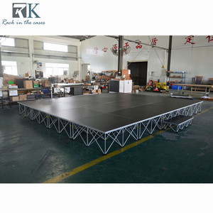 เวทีเคลื่อนที่กันลื่นขนาด 4x4 ฟุต สำหรับงานอีเว้นท์ ขายส่ง เวทีพกพาสำหรับใช้งานกลางแจ้ง - Product Image 4