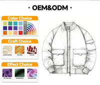 Veste Bomber d'Hiver Épaisse Personnalisée pour Hommes, Manteaux de Pilote Rétro MA-1, Veste Aviateur pour Hommes avec Fermeture Éclair en Cuivre #8