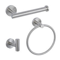 Ensemble d'accessoires de salle de bain de luxe en acier inoxydable pour salle de bain