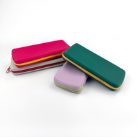 Porte-monnaie en silicone avec logo personnalisé, porte-cartes long unisexe, mini portefeuille à fermeture éclair pour hommes et femmes