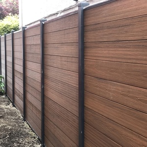 Paneles de Cerca Compuestos de WPC Elegantes de 180x180 mm - <span class=keywords><strong>Enrejados</strong></span> y Puertas <span class=keywords><strong>para</strong></span> Jardín Exterior - Product Image 4